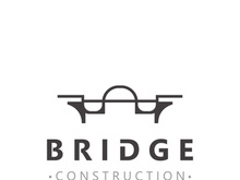 Minimalist Bridge logo suitable for building and construction workers vector design