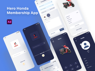 Bike Membership App Design preview picture