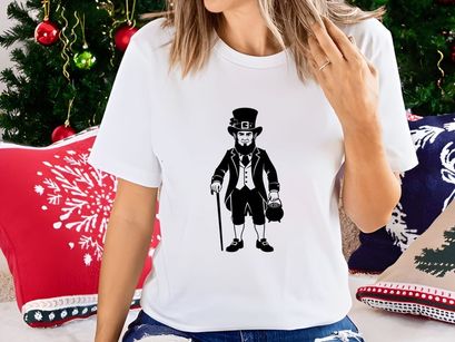 St Patrick leprechaun cartoon holding lantern in green suit