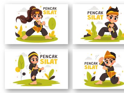 9 Pencak Silat Sport Illustration