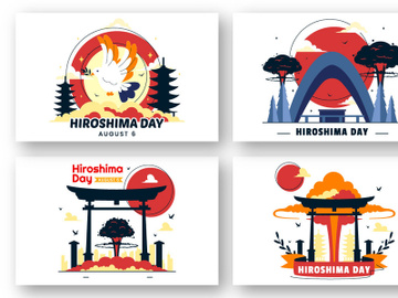 10 Hiroshima Day Illustration preview picture