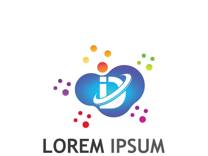 Modern initial letter D initial logo.