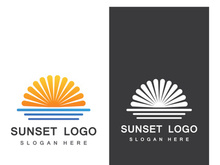 Sun logo design with a modern concept.