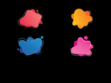 modern fluid liquid flat design