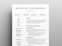 Veronika – Free Resume Template preview picture