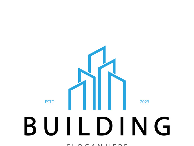 Building logo vector illustration design,Real Estate logo template, Logo symbol icon