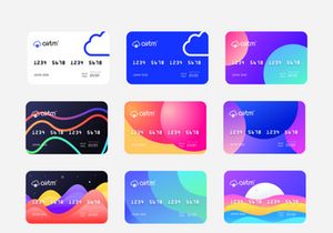 Airtm Virtual prepaid card designs part 1 (Source Sketch)
