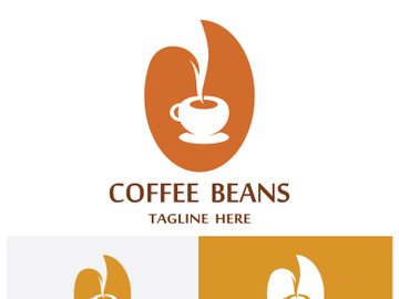 Premium coffee bean logo design. preview picture