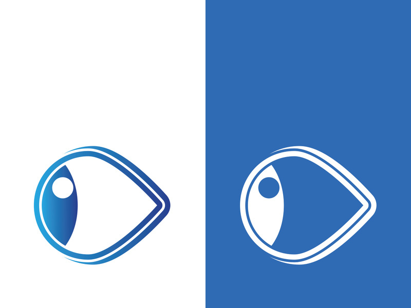 Eye logo icon design template illustration