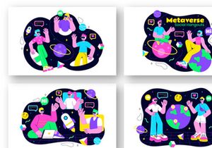 10 Metaverse Social Hangouts Illustration