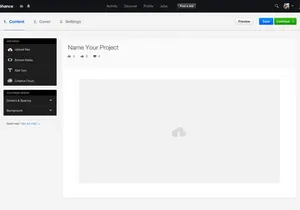 Behance GUI - free sketch template