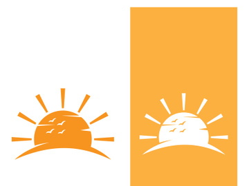 Sun logo design with a modern concept. preview picture