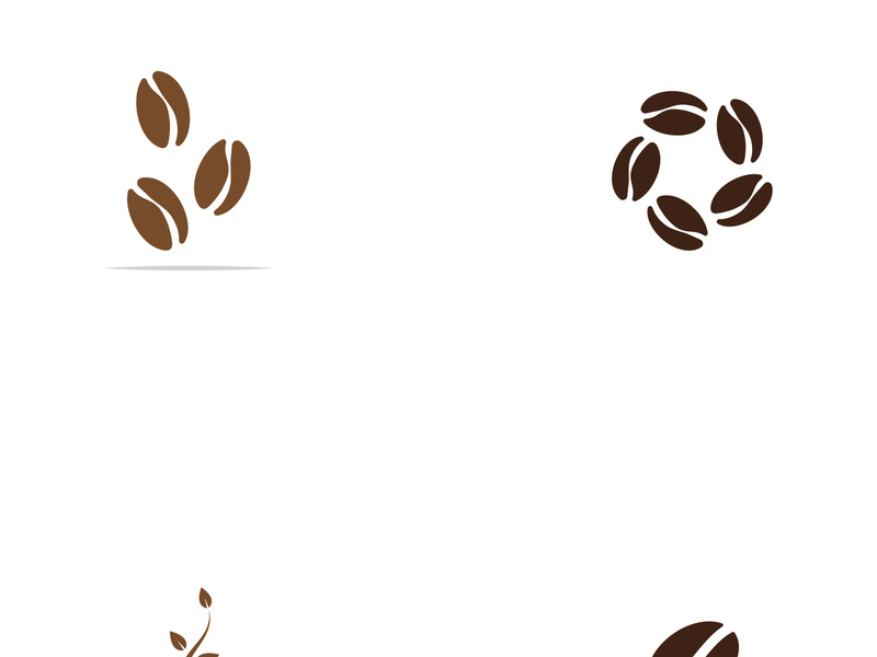 Premium coffee bean logo design.