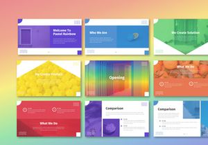Pastel Rainbow - Multipurpose Keynote Template