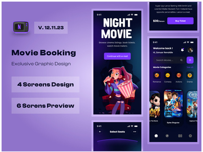 Cinema Movie Booking Ticket App