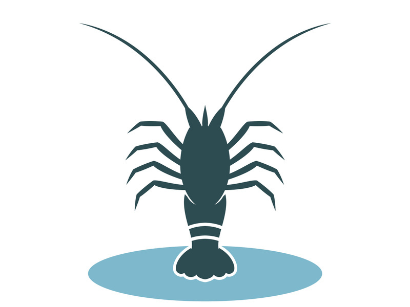 Vintage lobster logo