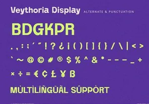 Veythoria - Display Font