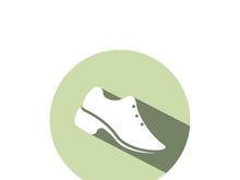 Icon shoe logo concept vector sneaker template shoes shop design