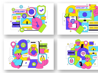 10 Intranet Technology Illustration