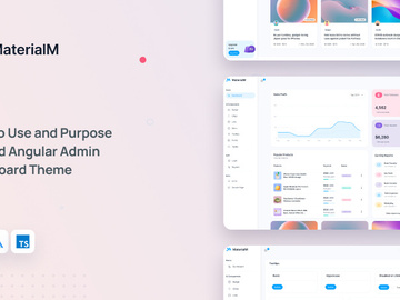 MaterialM Free Angular Admin Dashboard Template preview picture