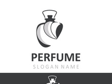 Luxury Perfume logo image cosmetic fragrance shop and business vector design