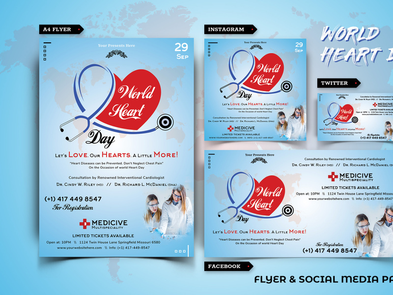World Heart Day Flyer & Social Media Pack-02