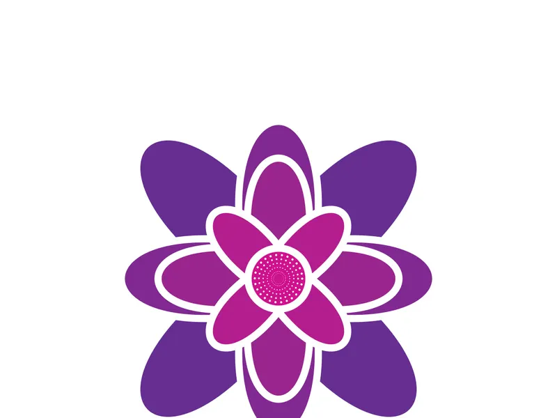 Flower vector icon design template illustration