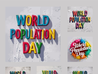 10 World Population Day Illustration