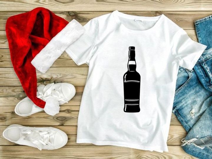 Classic Liquor Whiskey Bottle Alcohol Beverage Silhouette