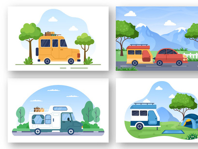 16 Car Camping to Adventure Illustration