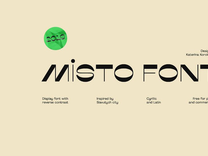 Misto Font (Cyrillic and Latin)