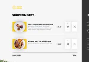 Checkout page