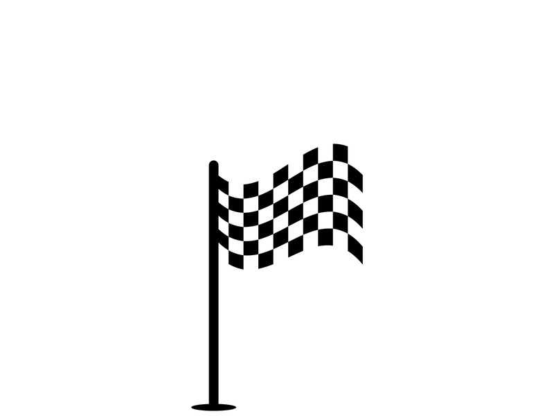 Race flag logo