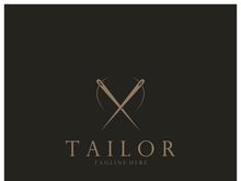 tailor logo icon illustration template combination of buttons for clothes, thread and sewing machine, for clothing product design, convection companies, fashion in vector form