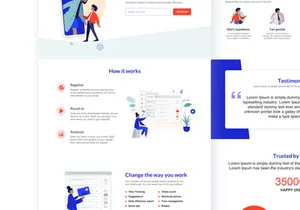 Landing page for a desktop app