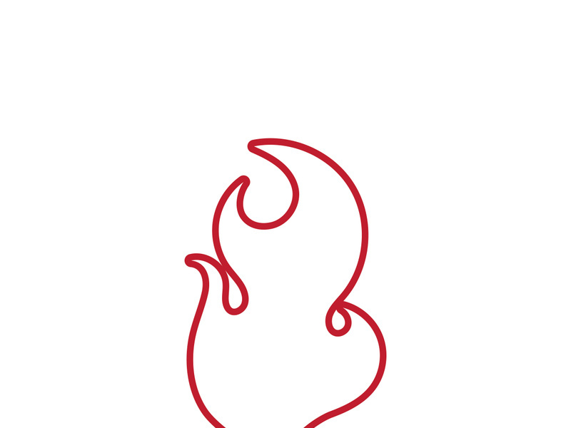 Fire flame logo vector illustration desig