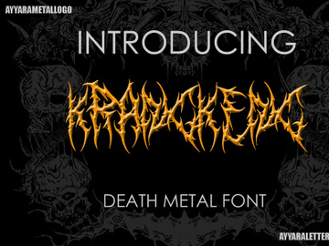 KRANGKENG | DEATH METAL FONT preview picture