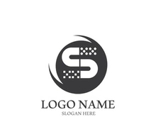 Business corporate S letter logo design vector