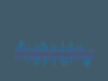 Sound waves logo background modern music vector image preview picture