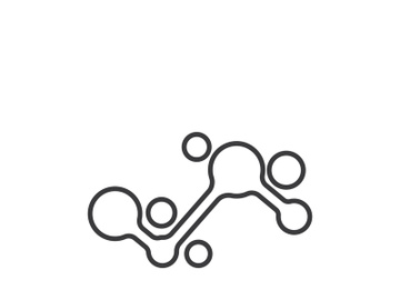 Molecule vector illustration design preview picture
