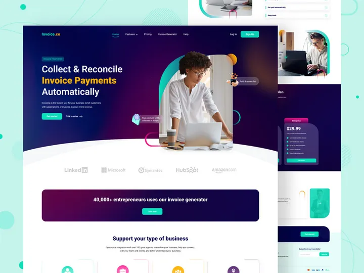 Invoice Payment Landing Page