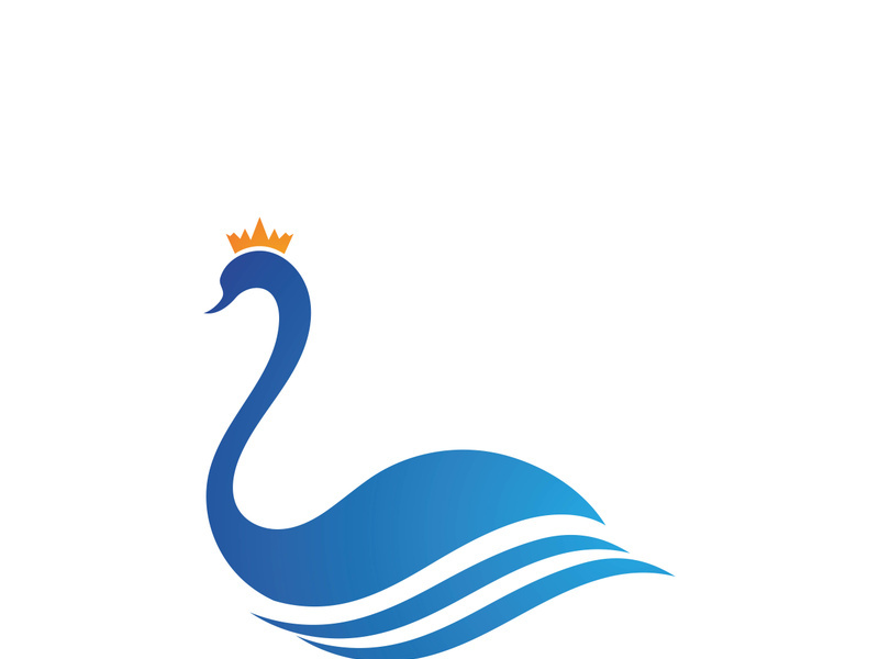 Swan logo Premium and symbol Vector