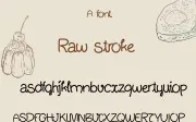 RawStroke – Handcrafted Scribble Font
