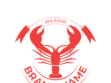 Vintage lobster logo preview picture