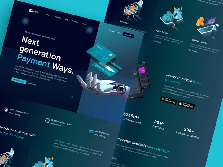Payment Gateway Landing Page Design