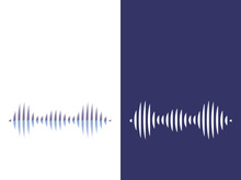 Sound waves vector illustration design template