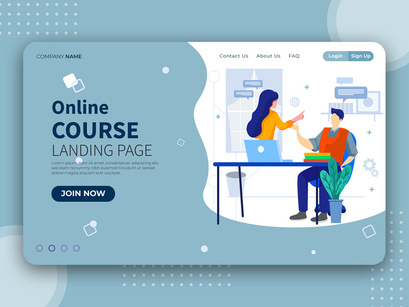 [Vol. 15] Online Learning - Landing Page Illustration