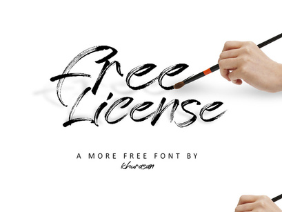 Free License Font - Free for commercial use