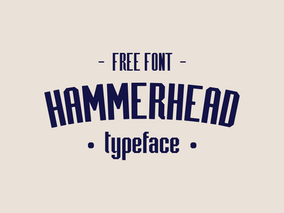 Hammerhead free typeface