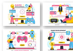 9 Video Game Development Illustration